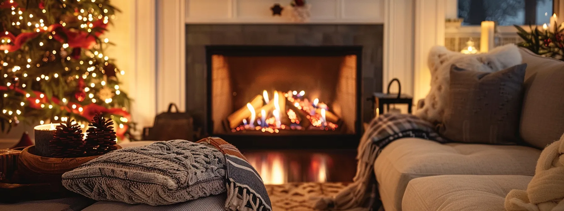 transform your atlanta home into a cozy winter retreat with a renovated fireplace surrounded by sleek, modern upgrades.