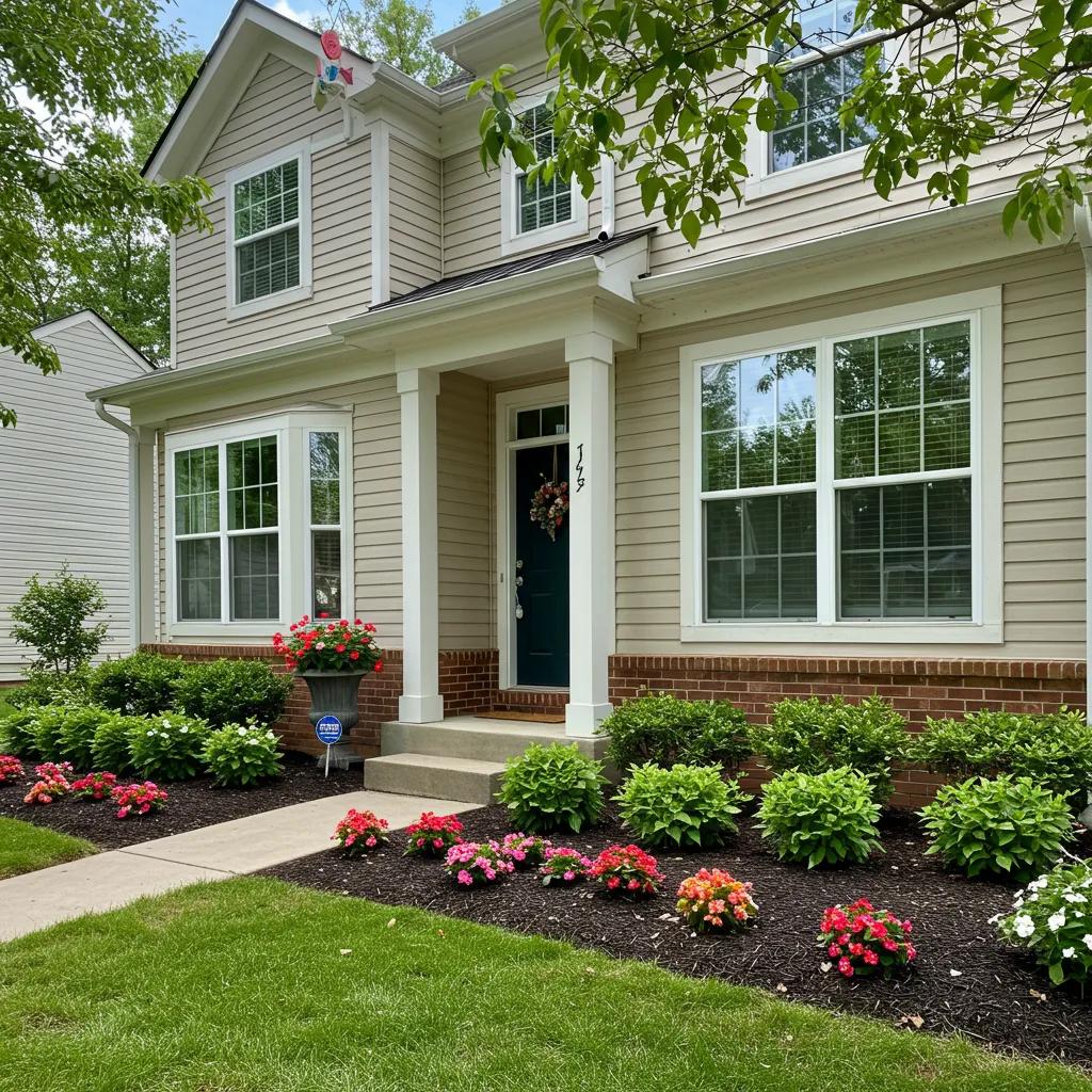 Beautifully remodeled Kennesaw home exterior showcasing enhanced curb appeal