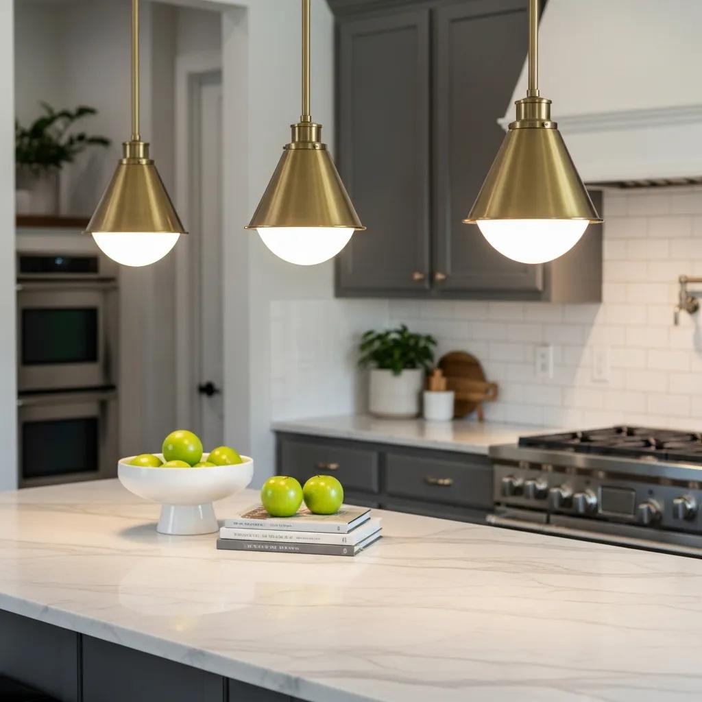Essential Kitchen Lighting Design for Atlanta Homes 1 Elegant pendant lights over kitchen island enhancing functionality and style